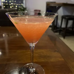 Strawberry basil martini