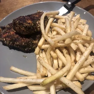 Grilled Chicken (I think) and fries. Both excellent!