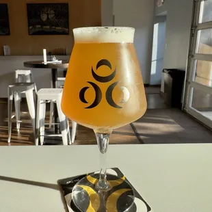 a glass of beer