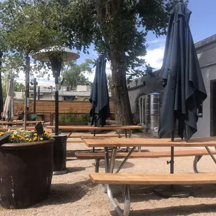 Flock of moons outdoor patio