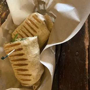 Egg white tomato spinach pesto breakfast wrap