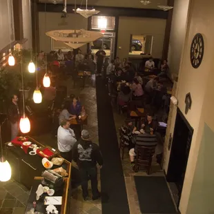 a view from the second floor