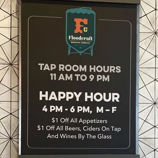 Tap Room Hours - Have a Few Brews then Shop Til' You Drop!