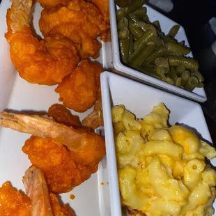 Buffalo Shrimp x Greens x Mac