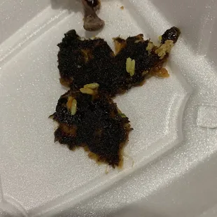 Burnt crab cakes