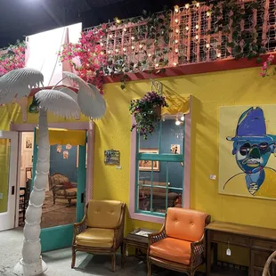 Indoor art gallery