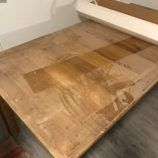 How our dining table was treated