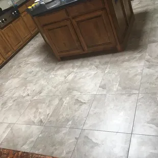 a kitchen with a sink and countertop