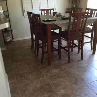 dining table and chairs