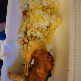 From a different angle. You can see how the rice is in knots.