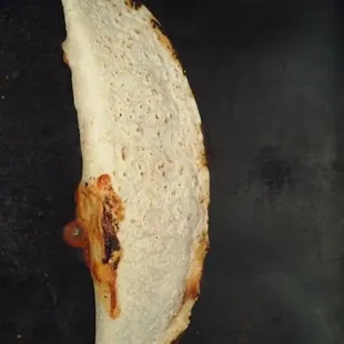 Empanadas (handmade tortilla stuffed with yellow mole, chicken and cilantro.