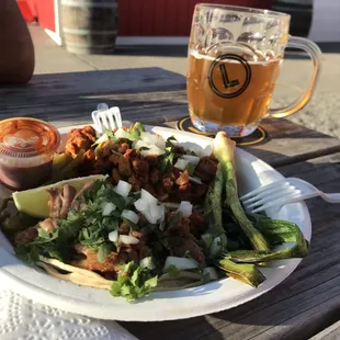 Tacos and beer
