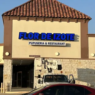 Street view of restaurant