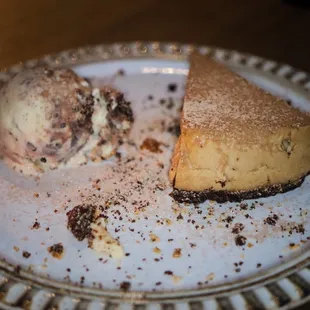 a dessert on a plate