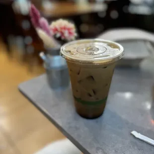 Grandmas oatmeal cooking ( very sweet and watered down coffee)