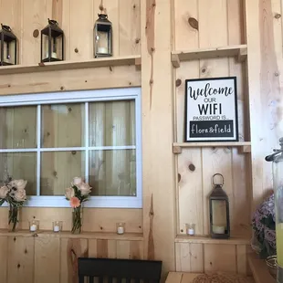 Wi-fi is available in the reception barn