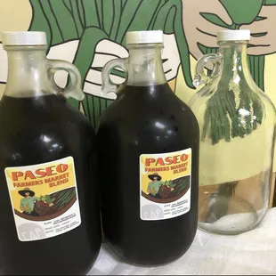 Paseo Farmers Market Blend Cold Brew Growlers - return your empties for a discount on the next!