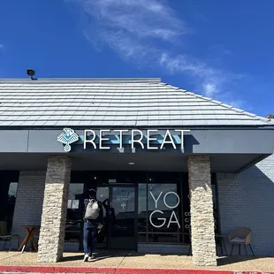 Front of coffee shop