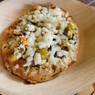 Olive Salad Pita Pizza