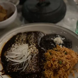 Mole Enchiladas