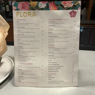 Drink menu!  YUM!  Vote for Alana as Bar Boss!!!!