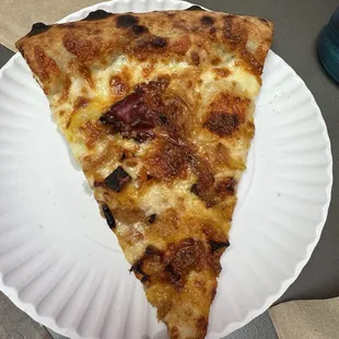 Caramelized onion, butternut squash and pork slice