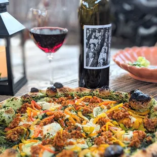 Pesto pizza