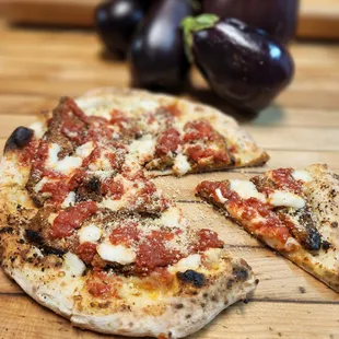 The Eggplant Parmesan SPECIAL:

- San Marzano tomato sauce
- Cannellini mozzarella
- Local, organic eggplant!