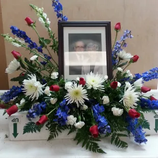 A memorial piece for a visitation a celebration of life.