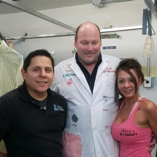 Training day with Jeff Schwarz President of A.L.Wilson Stain removers.