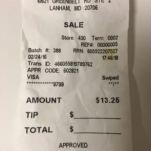 The receipt for the cassava leaves sauce that had gone bad.