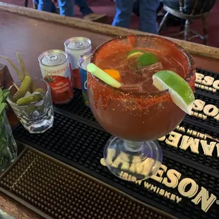 Michelada time! Sunday morning at the Florence