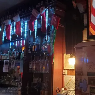 Behind the bar