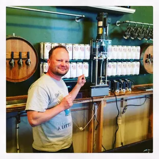 Owner/Brewer excited about his opening day!