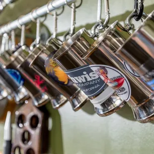 The Mug Club mugs at Florence Brewing Company.