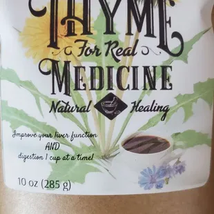 a bag of thyme for real medicine