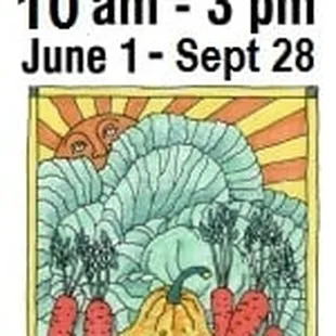 a poster for the farmers market