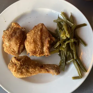 Fried Chicken with 3 Vegetables