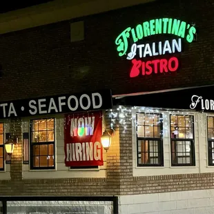 exterior of restaurant