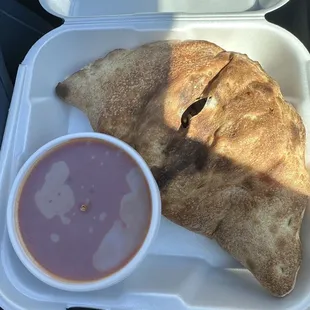 The calzone....