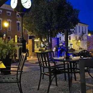 This evening entertainment on the patio