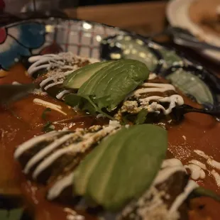 Chili rellenos were good but they're not deep fried