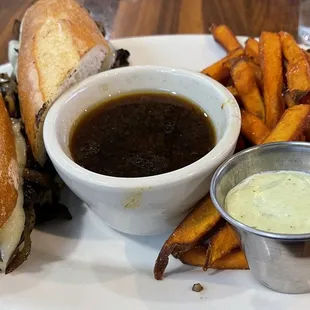 Portobello French Dip Sandwich