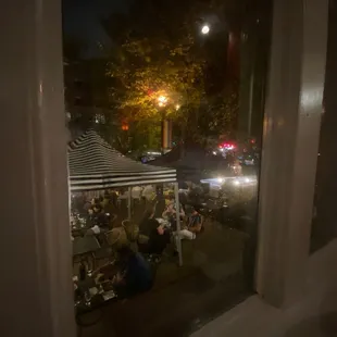 View from table