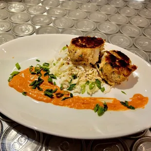 Oct 2021: Crab Cakes-- Very Good, but the dry cabbage was unnecessary to the overall dish