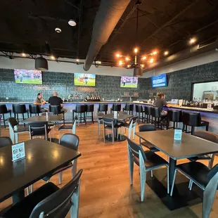 seating and bar area