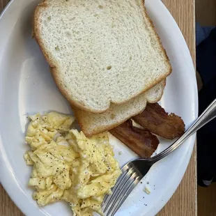 Eggs bacon Toast