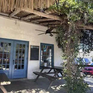 Outdoor deck with additional seating