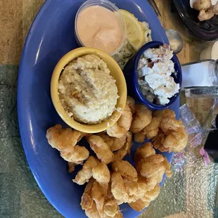 Fried shrimp platter