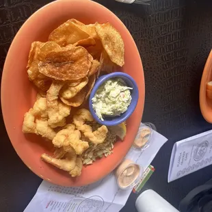 Fried shrimp lunch